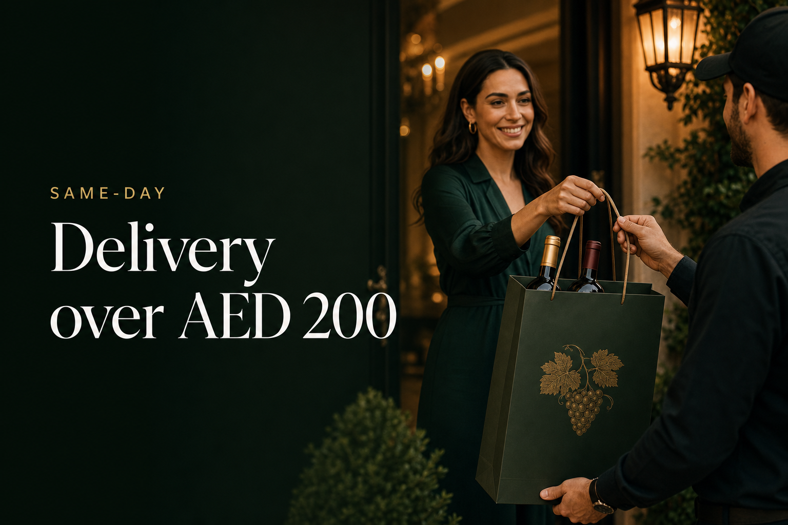 Same-day delivery over AED 200