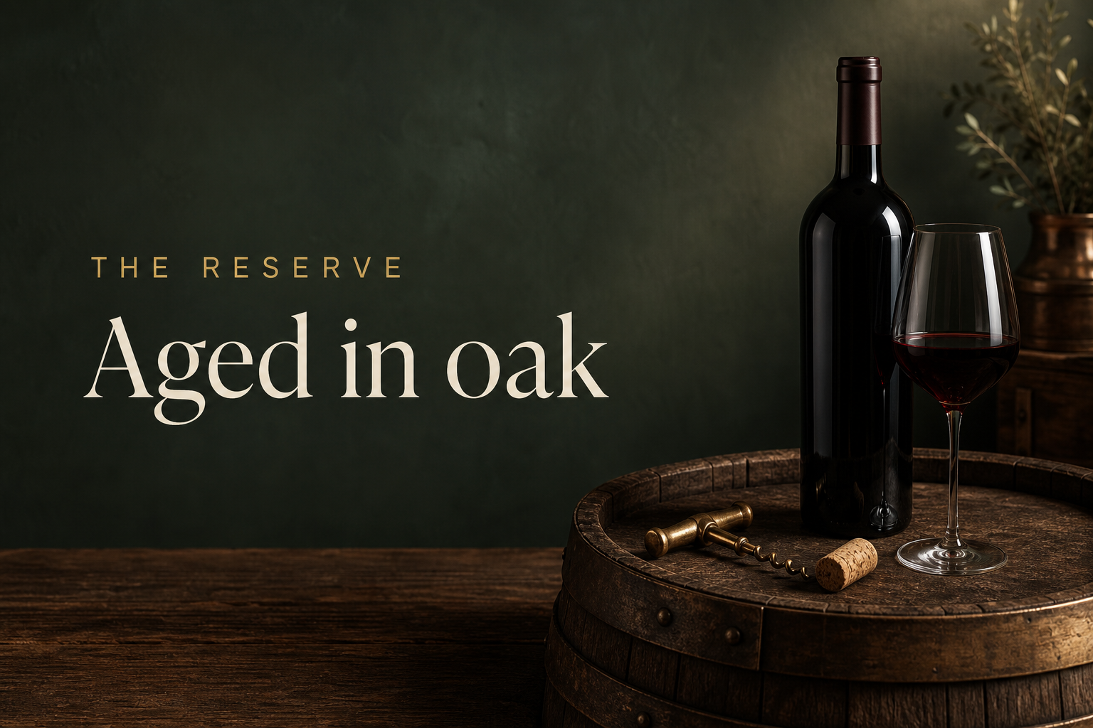 Aged in oak